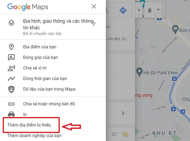 Thêm địa chỉ trên Google Map